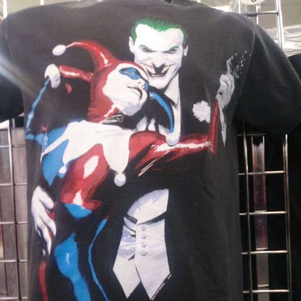 VINTAGE AUTHENTIC DC JOKER / HARLEY QUINN T SHIRT